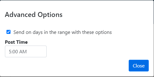 Advanced Options